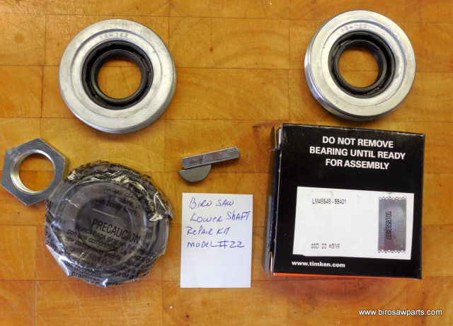 Lower Shaft Reconditioning Kit For Biro Saw Model 22